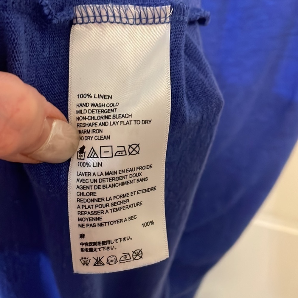 Tommy Bahama Seneca Cross Back‎ Dress Linen Size XS - Picture 8 of 9